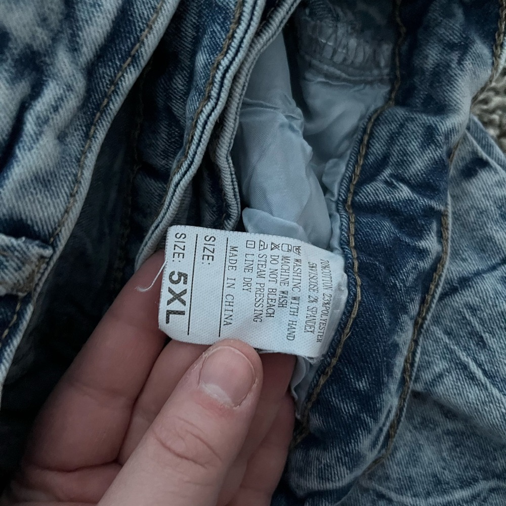 Blue Denim Jeans 5XL
